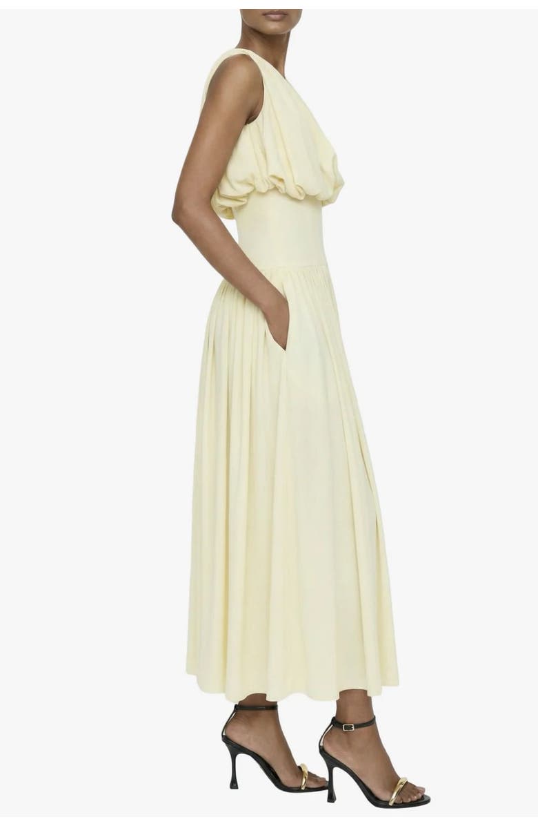 Elexiay Diana Sleeveless Gathered Pleated Drop Waist Dress, Alternate, color,