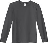 City Threads USA-Made Boys 100% Soft Cotton Medium-Weight Long Sleeve Tee With Cuffs
