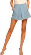 Ramy Brook Elodie Faux Pearl Detail Cotton Blend Miniskirt