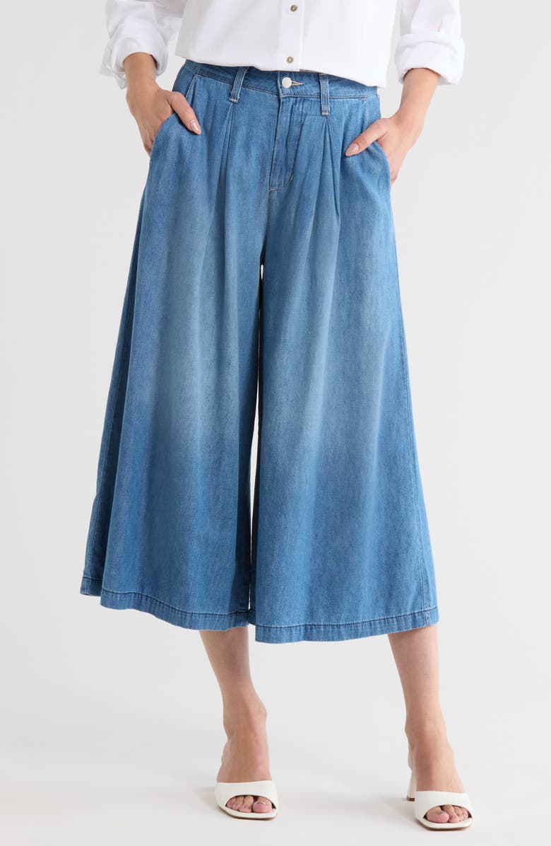 L'AGENCE Elowyn High Waist Crop Palazzo Pants, Main, color, 