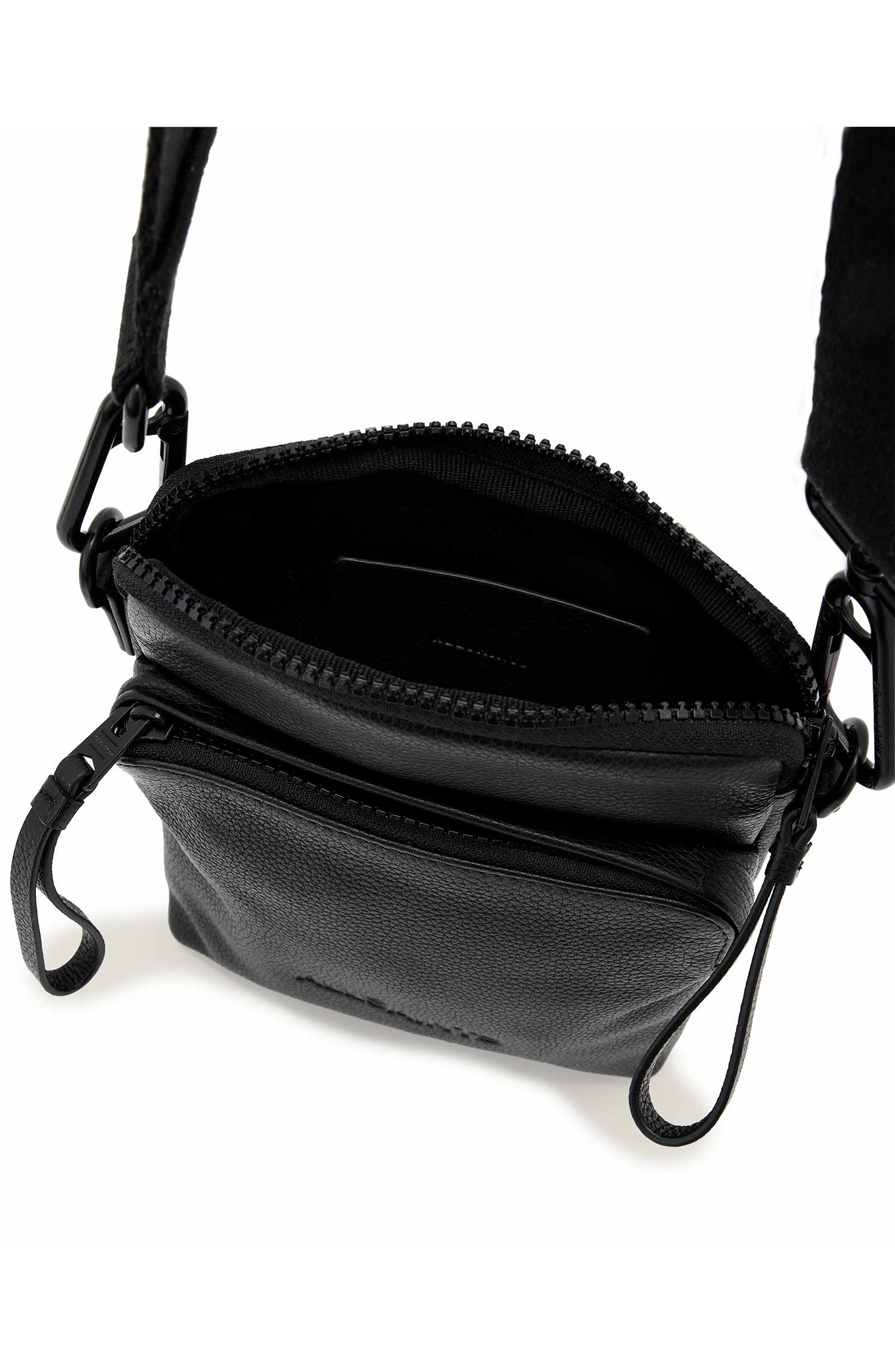 Falcon N/S Crossbody Pouch, Alternate, color, BLACK