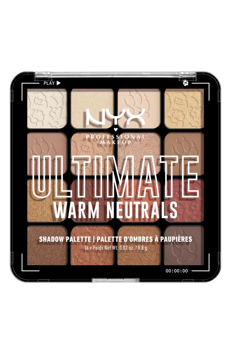 NYX PROFESSIONAL MAKEUP Ultimate Eyshadow Palette, Main, color, Warm Neutrals