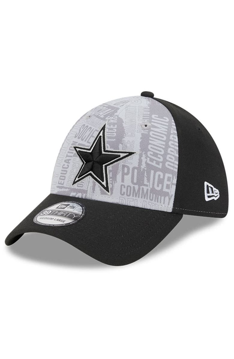 New Era Men's New Era Gray/Black Dallas Cowboys 2023 Inspire Change 39THIRTY Flex Hat, Main, color, Gray