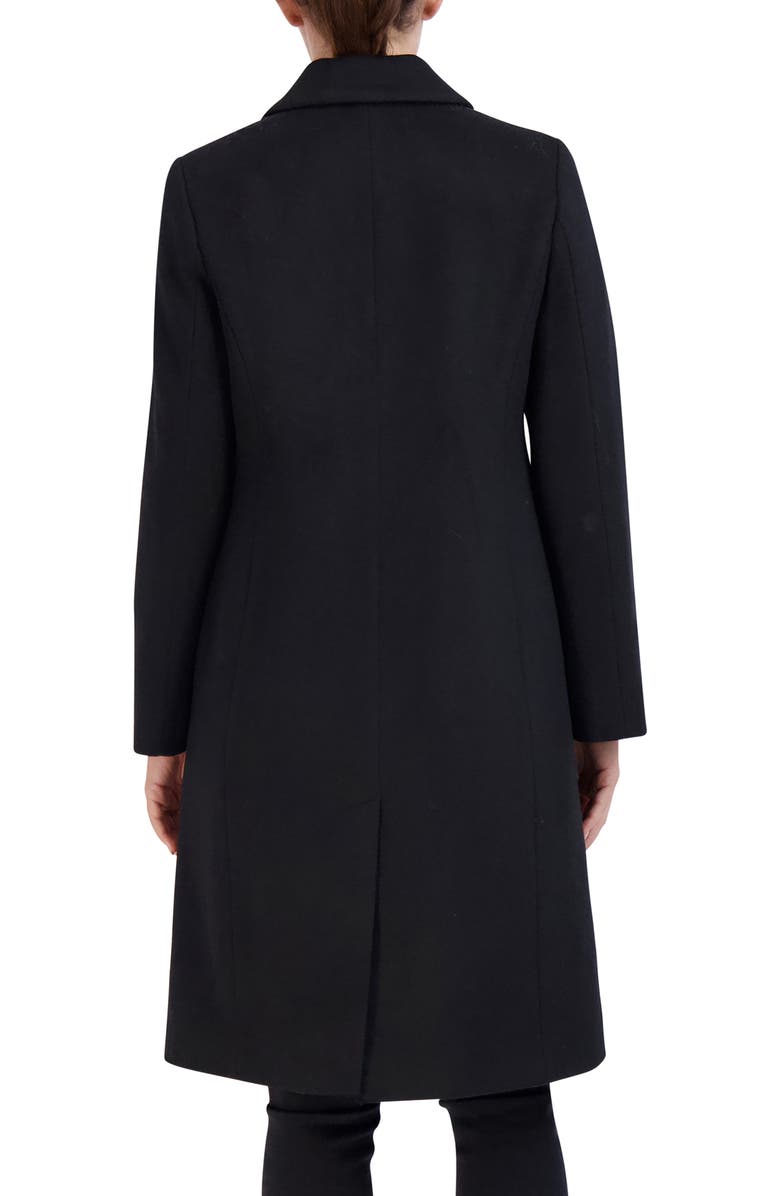 Cole Haan Asymmetric Button Wool Blend Coat, Alternate, color,
