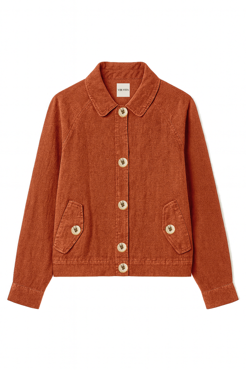 Vir Vita Béatrice Jacket In Brown