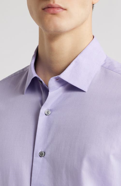 SCOTT BARBER SCOTT BARBER HERRINGBONE TWILL BUTTON-UP SHIRT