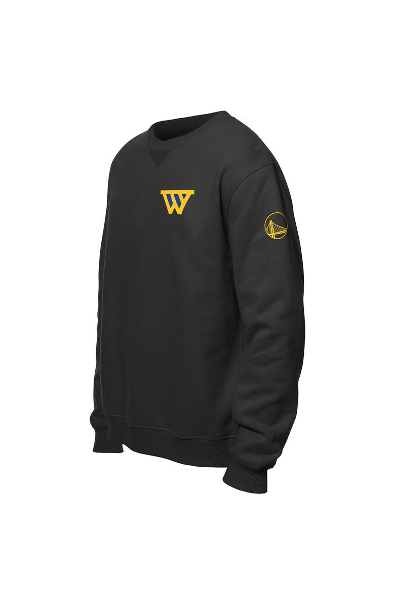New Era Men's New Era Black Golden State Warriors "W" Statement Pullover Sweatshirt, Alternate, color, Black