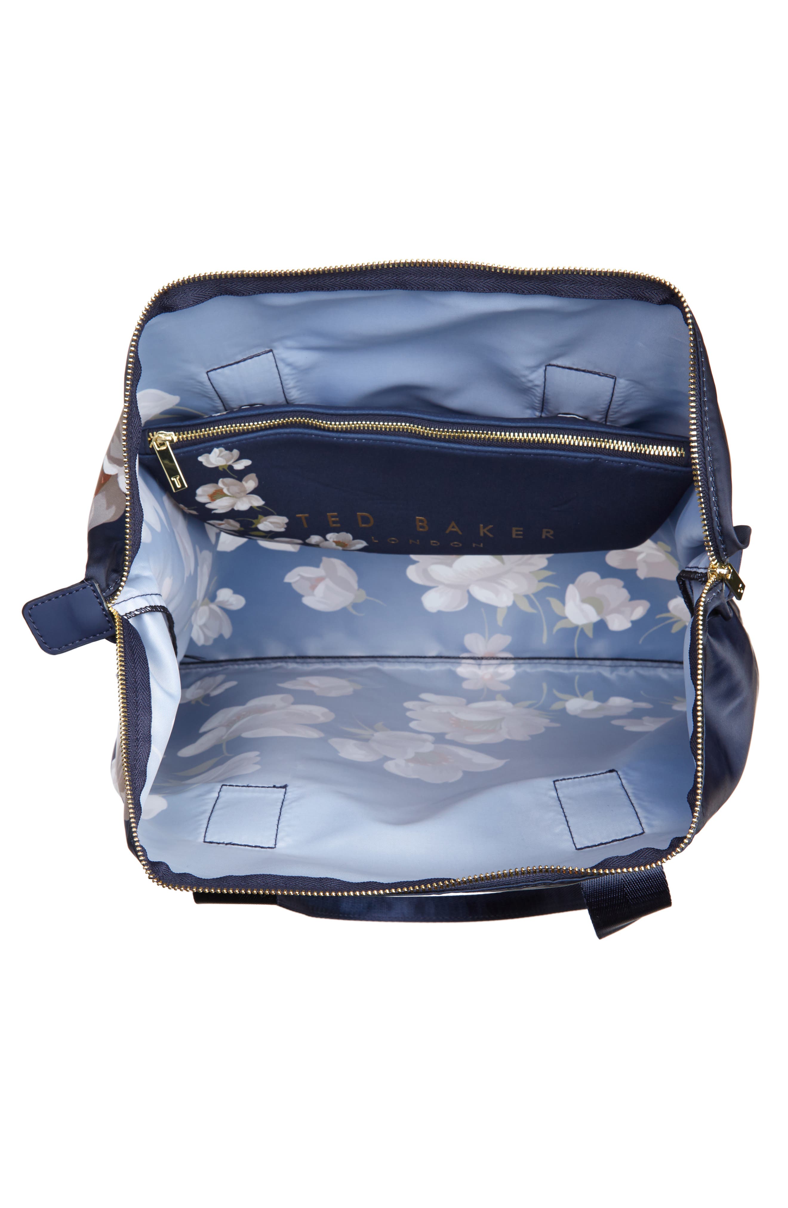 Ted Baker London Gisela Pearl Foldaway Shopper Tote & Pouch, Alternate, color, 