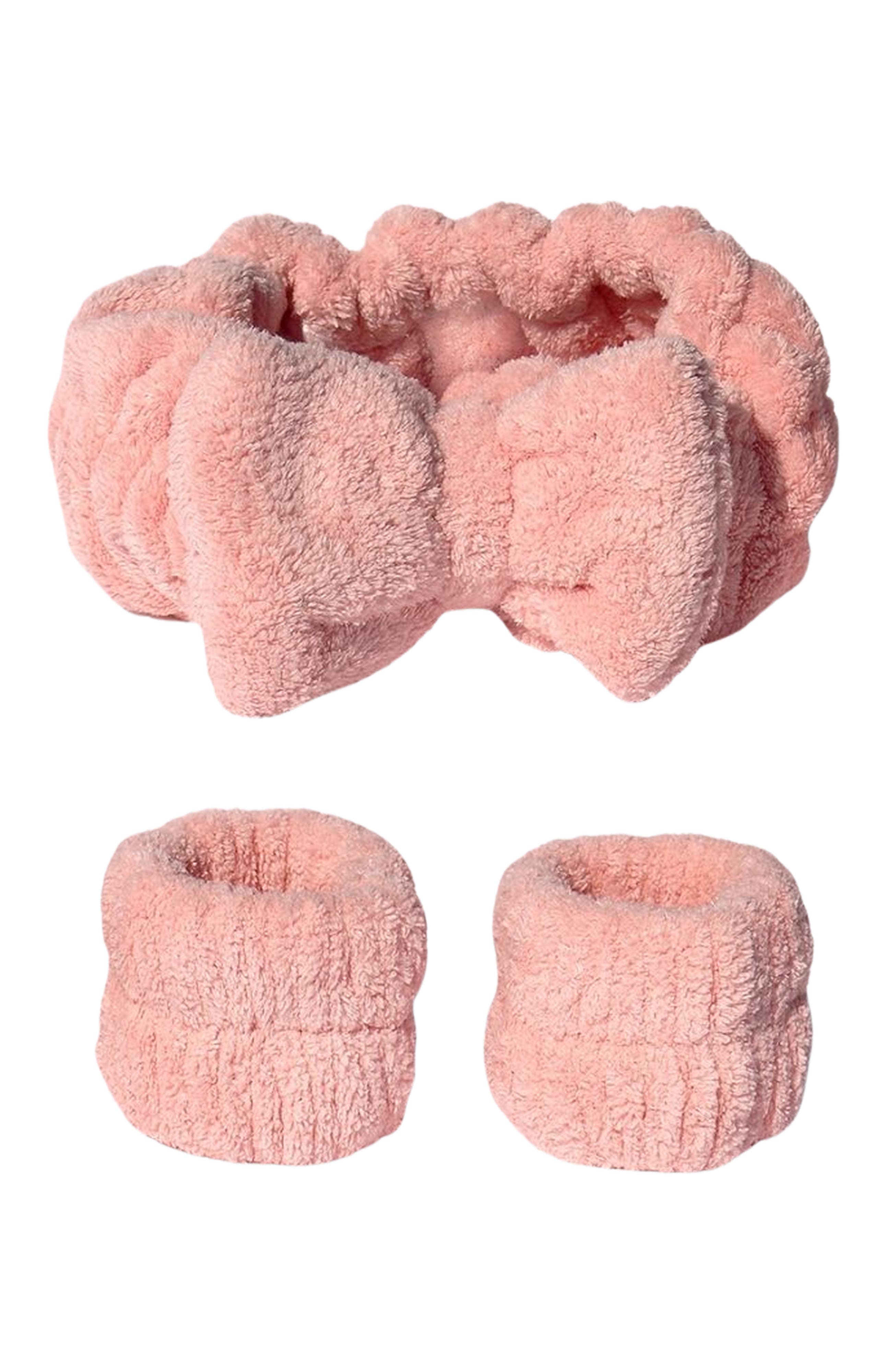 SLEEKE HAIR Let it Drip Headband and Wristbands in Millennial Pink 