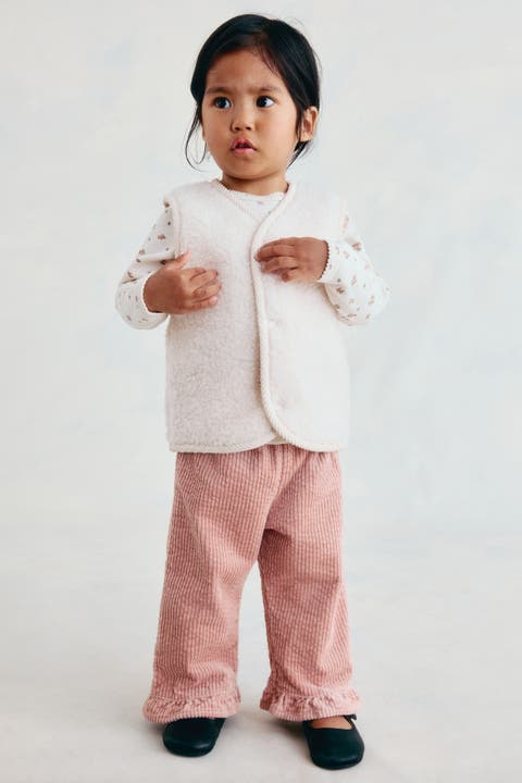 Wool-blend Teddy Fleece Vest
