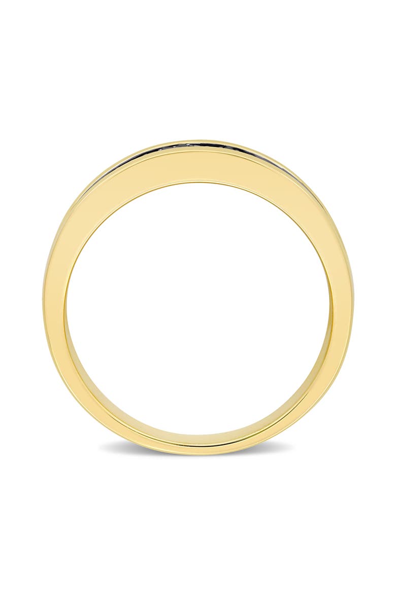 Men's Black Diamond Band Ring - 0.10ct., Alternate, color, BLACK