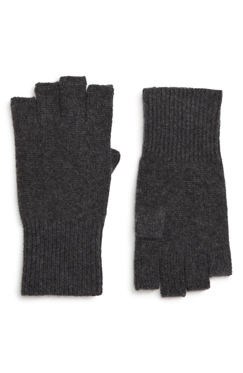 Halogen<sup>®</sup> Cashmere Fingerless Gloves, Main, color,