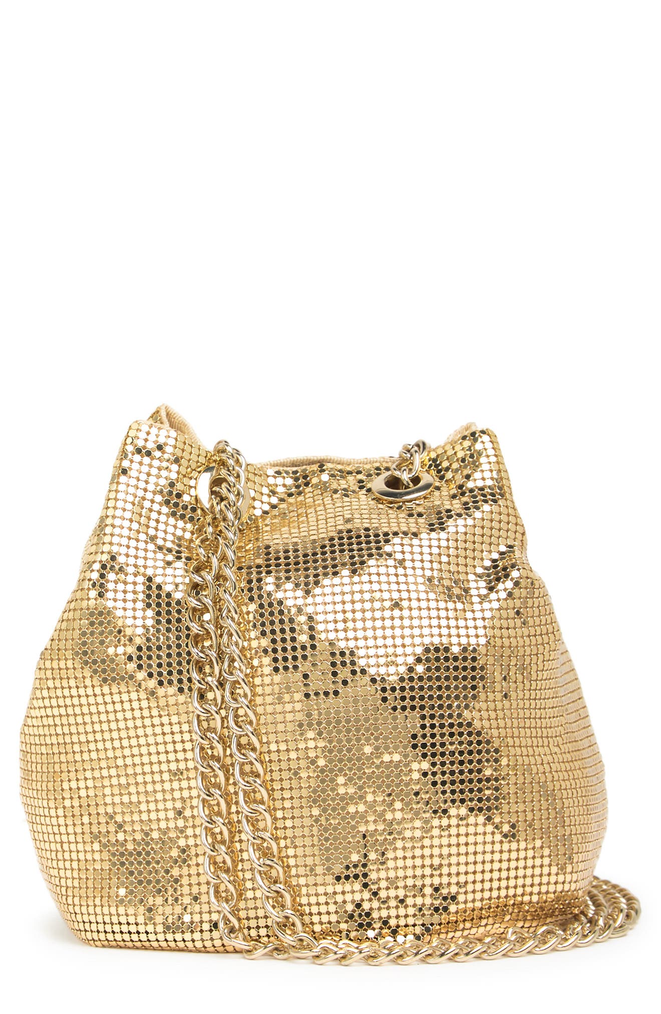 Whiting & Davis Mesh Bucket Bag, Alternate, color, 