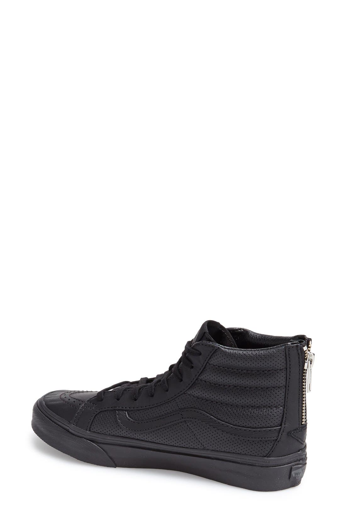 Vans 'Sk8-Hi Slim' Perforated Sneaker, Alternate, color, 