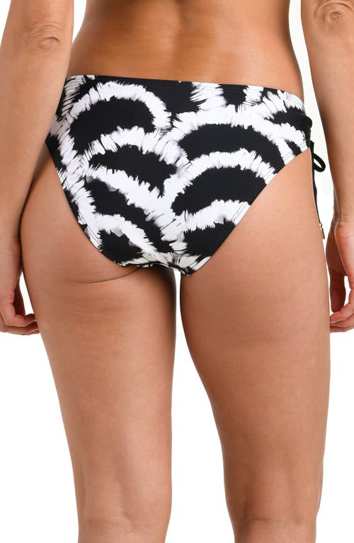 La Blanca Shadows Adjustable Loop Bikini Bottoms In Black