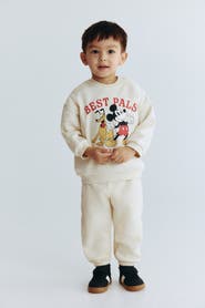 H&M 2-piece Printed Sweatshirt Set