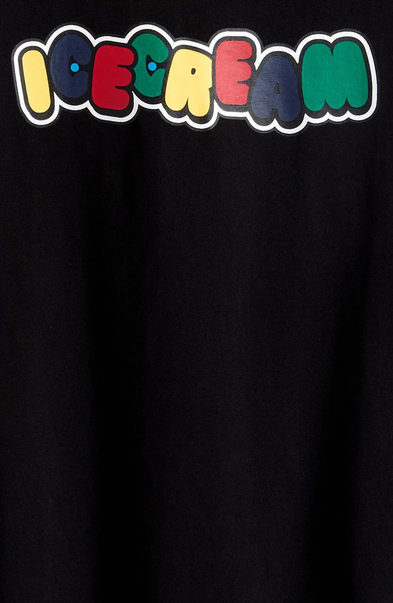 ICECREAM Kids' Bubble Logo Cotton Graphic T-Shirt, Alternate, color, Black