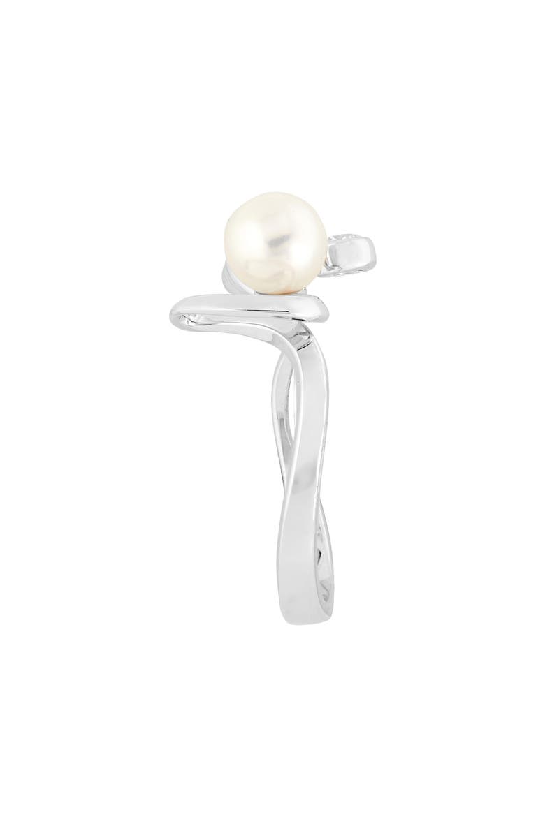 Love Script Pearl & Diamond Ring, Alternate, color, 18KW