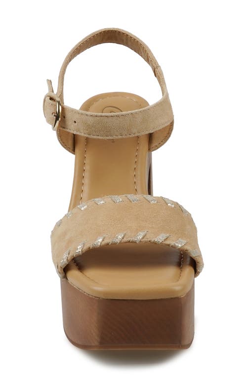 Candies Candie's Michell Platform Slide Sandal In Brown