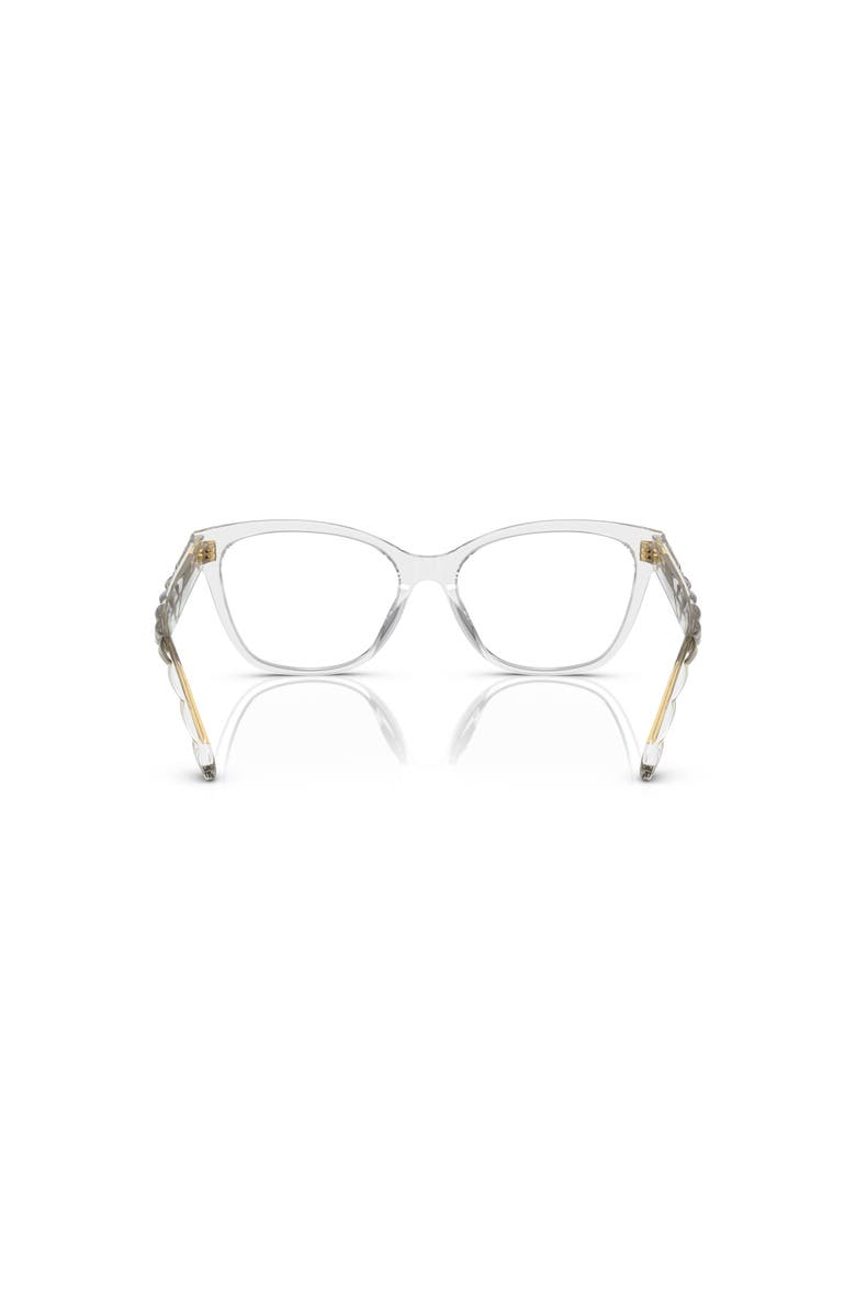 Tory Burch 53mm Rectangle optical glasses, Alternate, color, Transparent