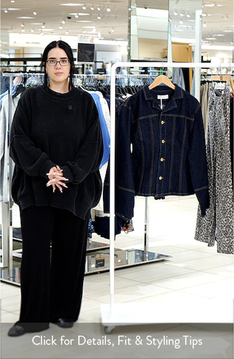 Luchia Topstitch Denim Jacket, sales video thumbnail