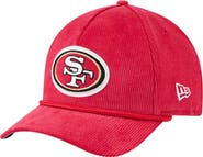 New Era Men's New Era Scarlet San Francisco 49ers Cord Corduroy 9FORTY A-Frame Adjustable Hat