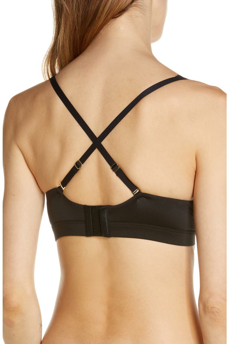 Discreet Wireless Convertible Spacer Bra, Alternate, color, BLACK