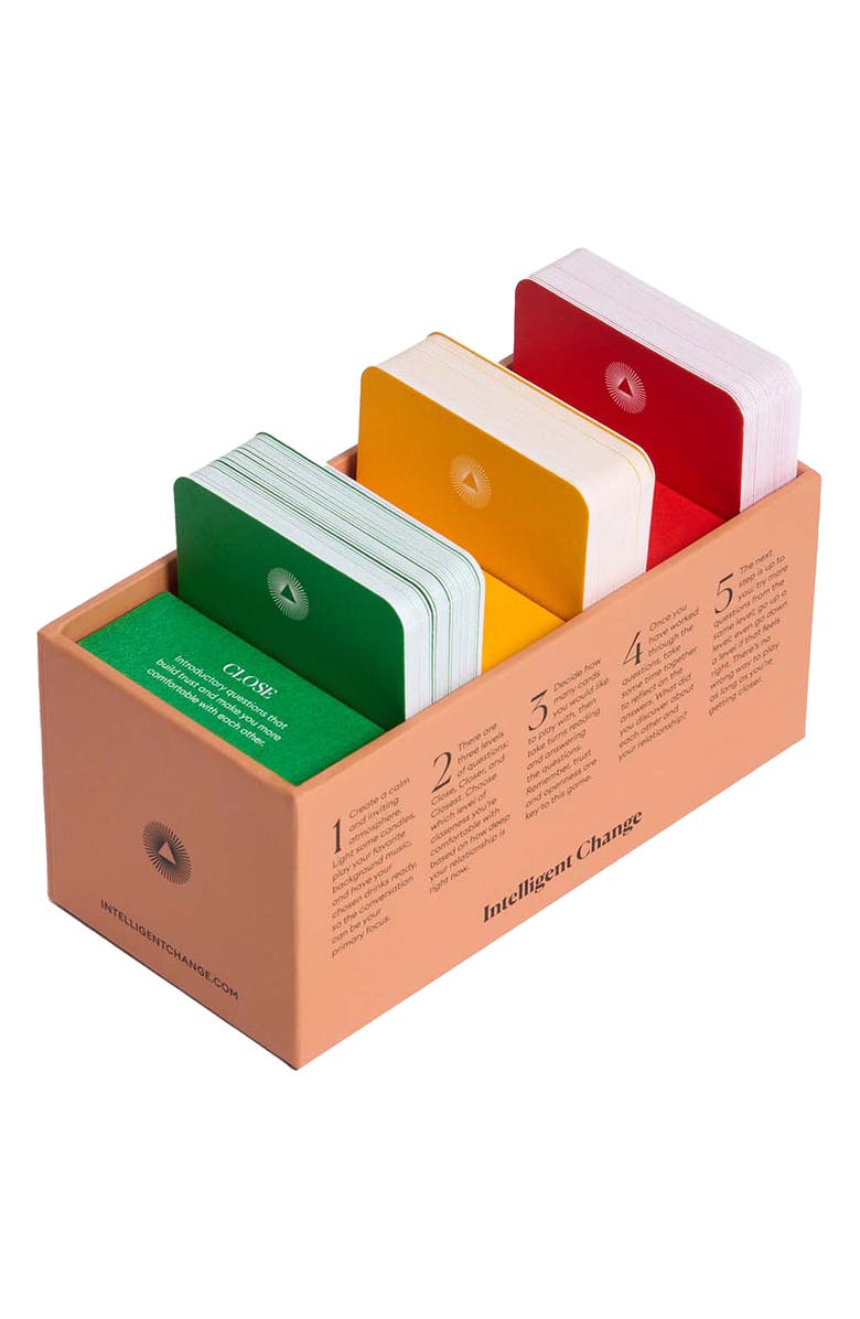 INTELLIGENT CHANGE Get Closer Dating Question Cards, Alternate, color, Red