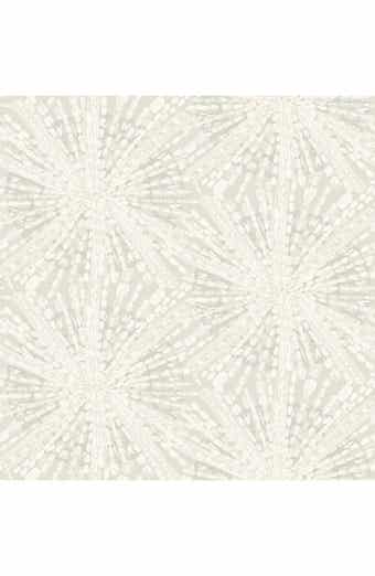 Wallpops Silver Sunburst Peel & Stick Wallpaper