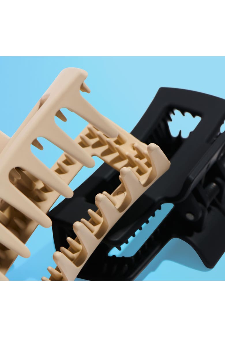 Rectangle Extra Grip Claw Clip, Alternate, color, Beige