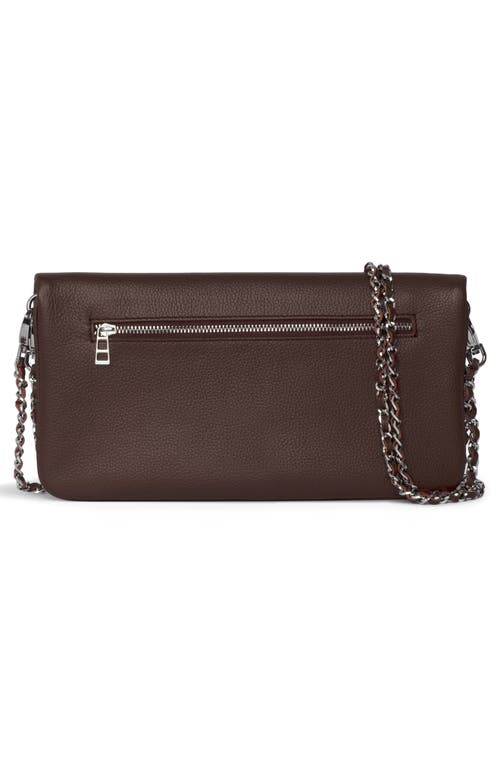 Zadig & Voltaire Rock Grained Leather Crossbody Bag In Red