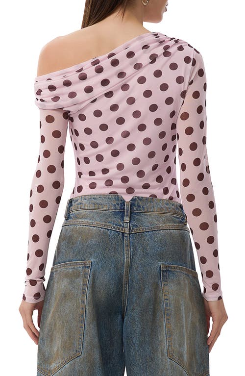 AFRM AFRM BARRY ONE-SHOULDER MESH TOP