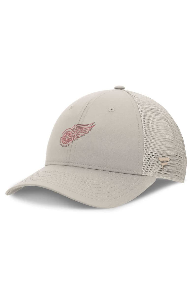 FANATICS Women's Fanatics Tan Detroit Red Wings Authentic Pro Road Trucker Adjustable Hat, Main, color, Tan