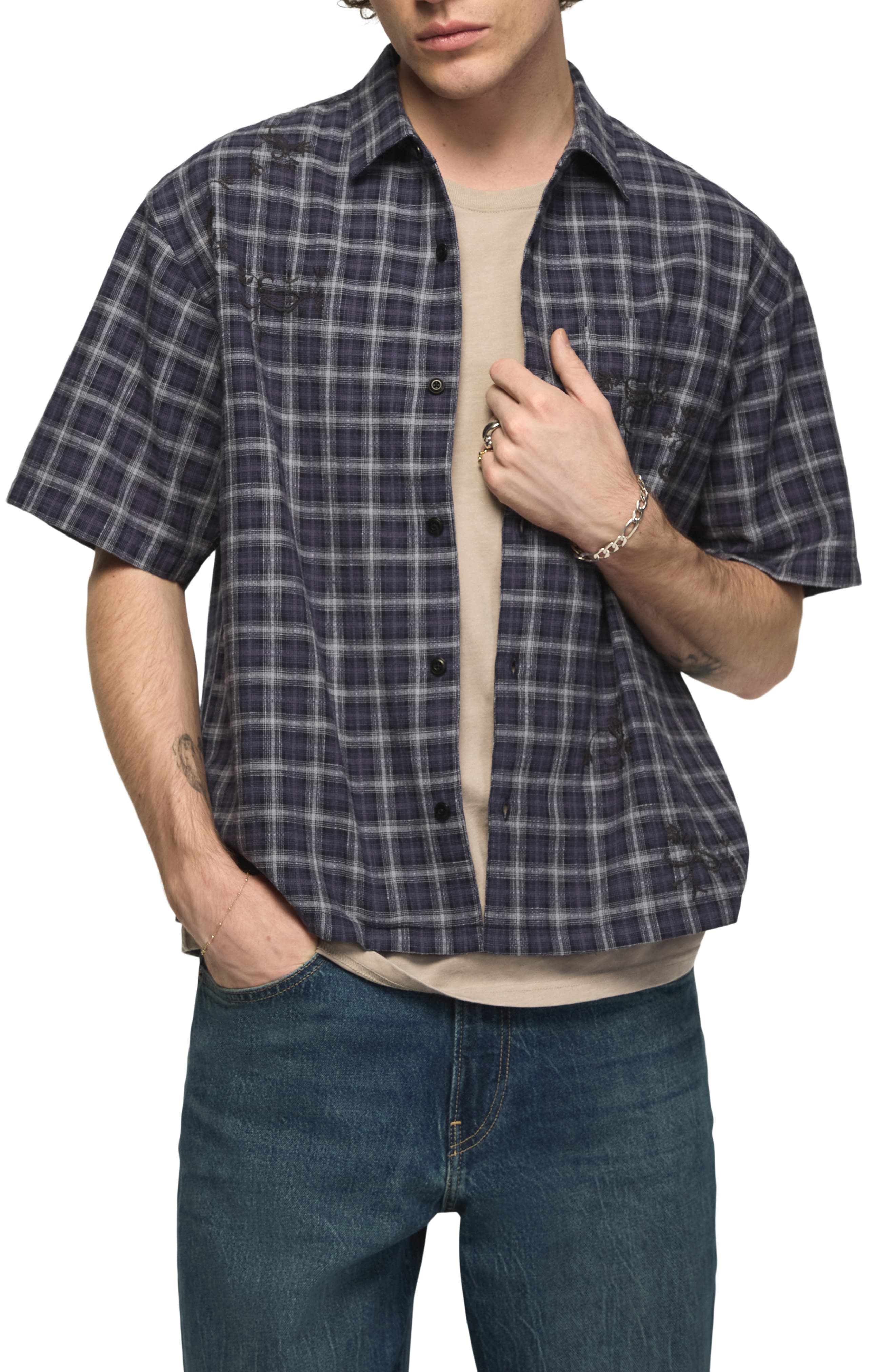 selected NAVY MULTI PLAID