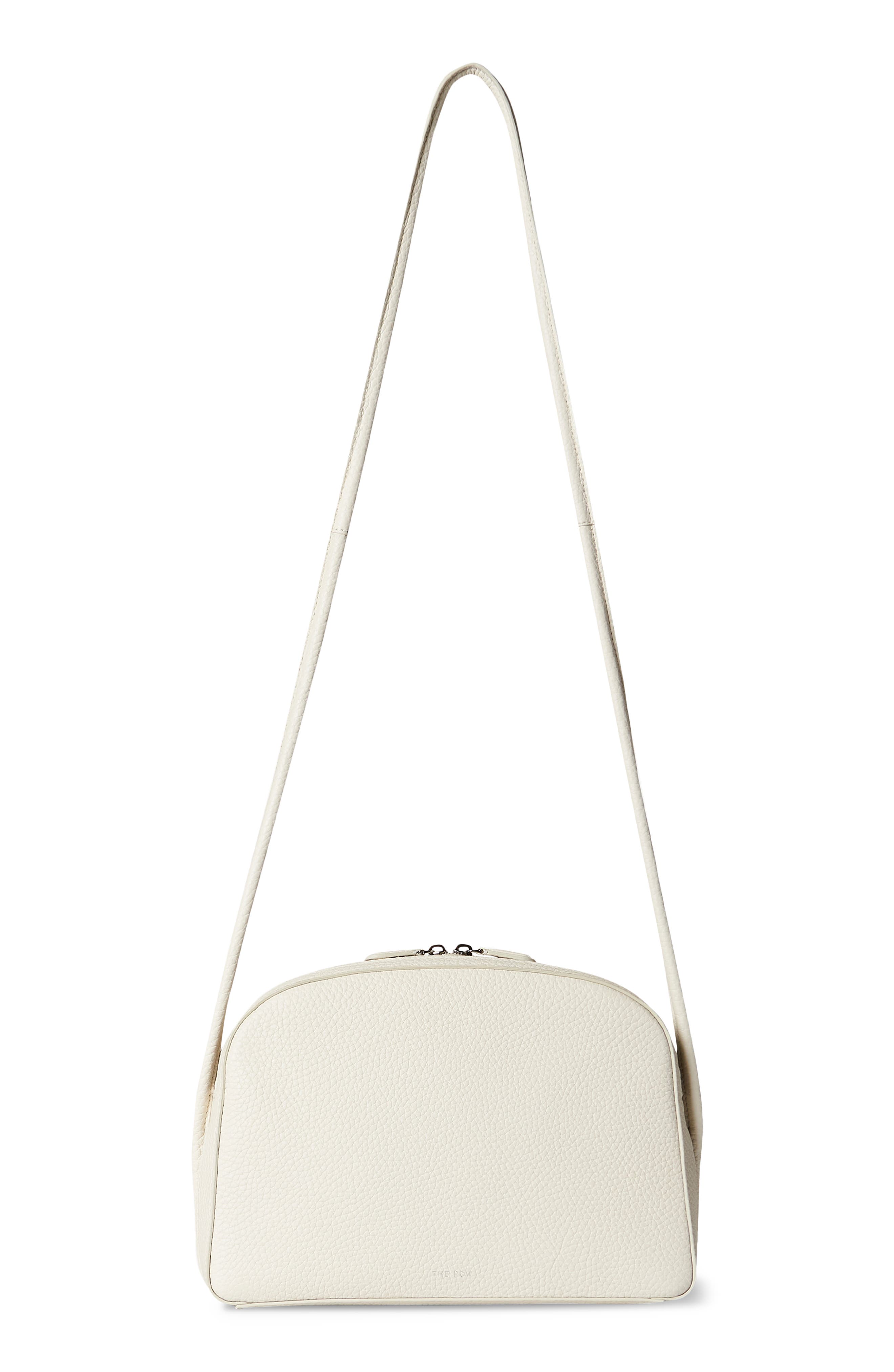 Single Mignon Leather Crossbody Bag, Main, color, IVORY