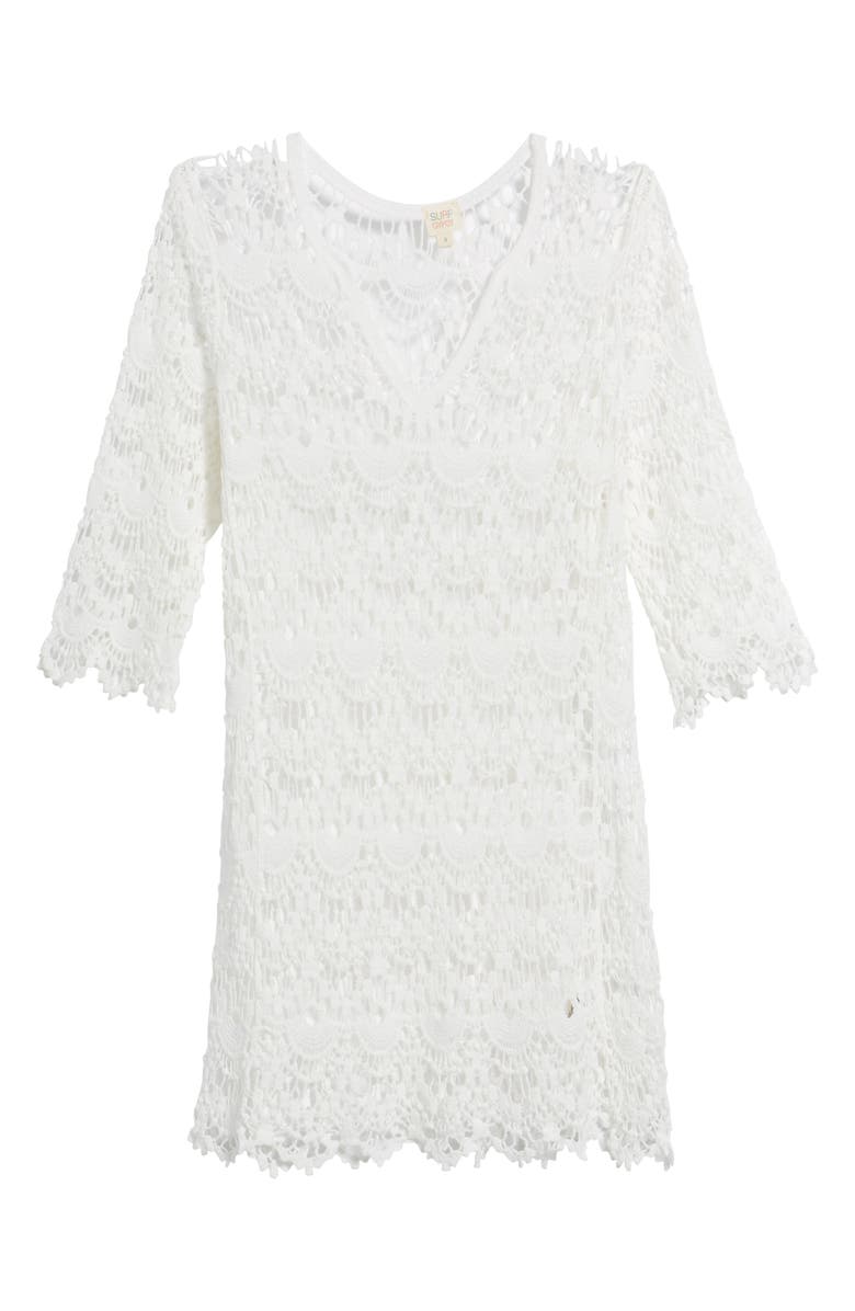 Surf Gypsy Crochet Cover-Up Tunic, Main, color,