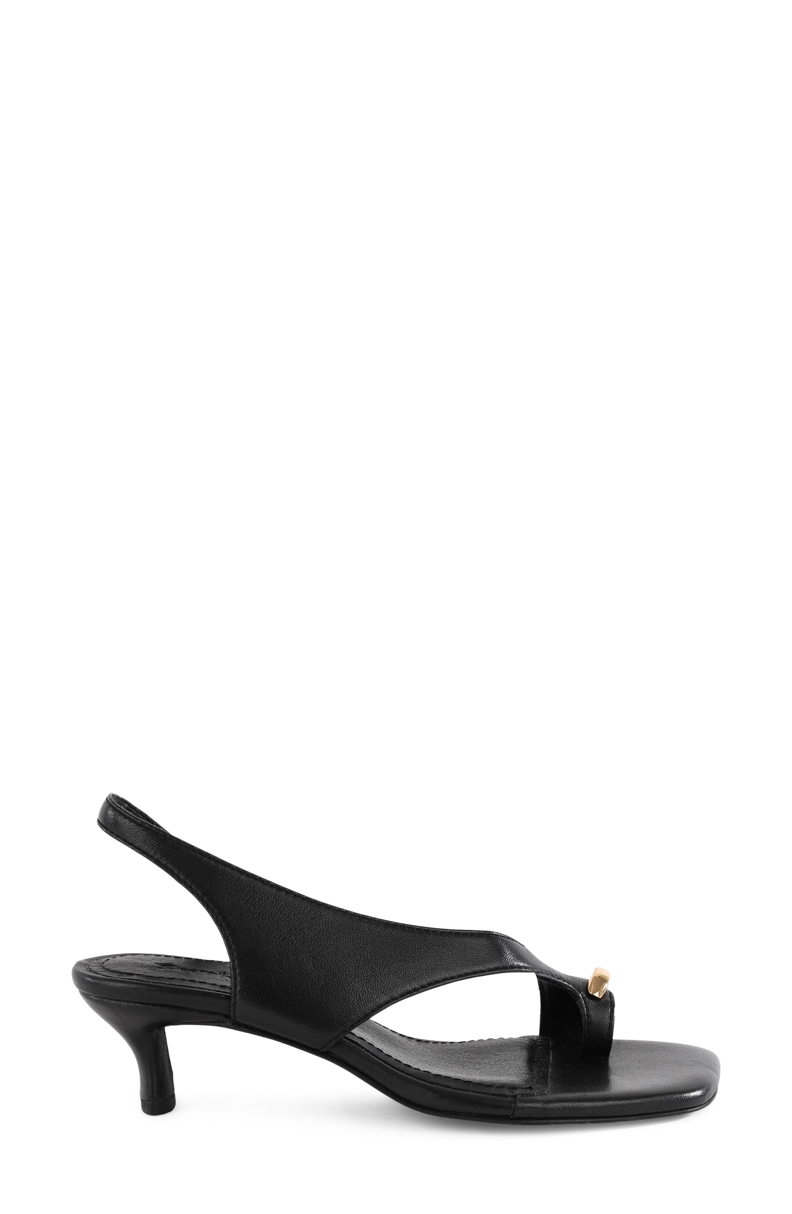 Seychelles Sparks Flying Slingback Kitten Heel Sandal, Alternate, color, Black