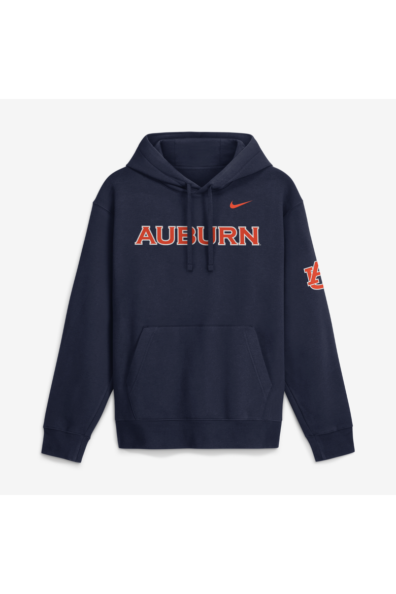 Men's Nike  Navy Auburn Tigers 2026 Sideline Club Fleece Hoodie, Main, color, Navy