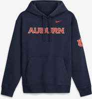 Nike Men's Nike Navy Auburn Tigers 2026 Sideline Club Fleece Hoodie