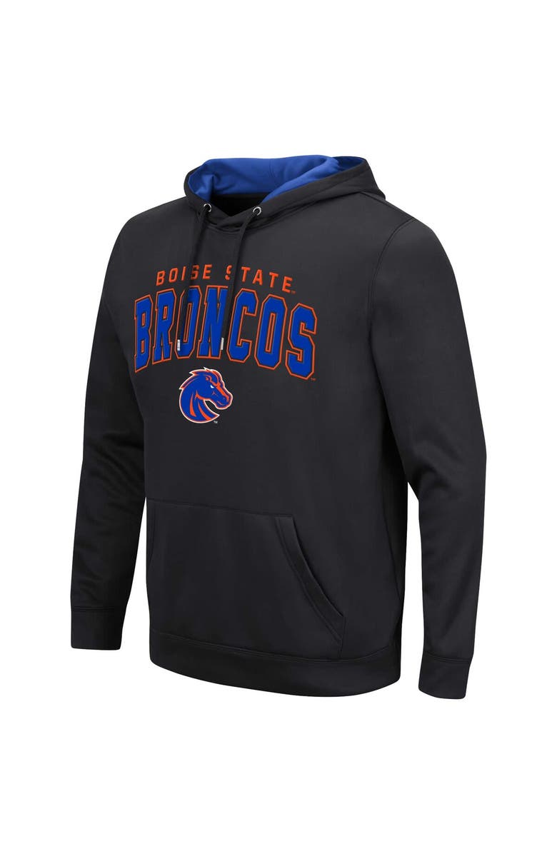 COLOSSEUM Men's Colosseum Black Boise State Broncos Resistance Pullover Hoodie, Alternate, color, 