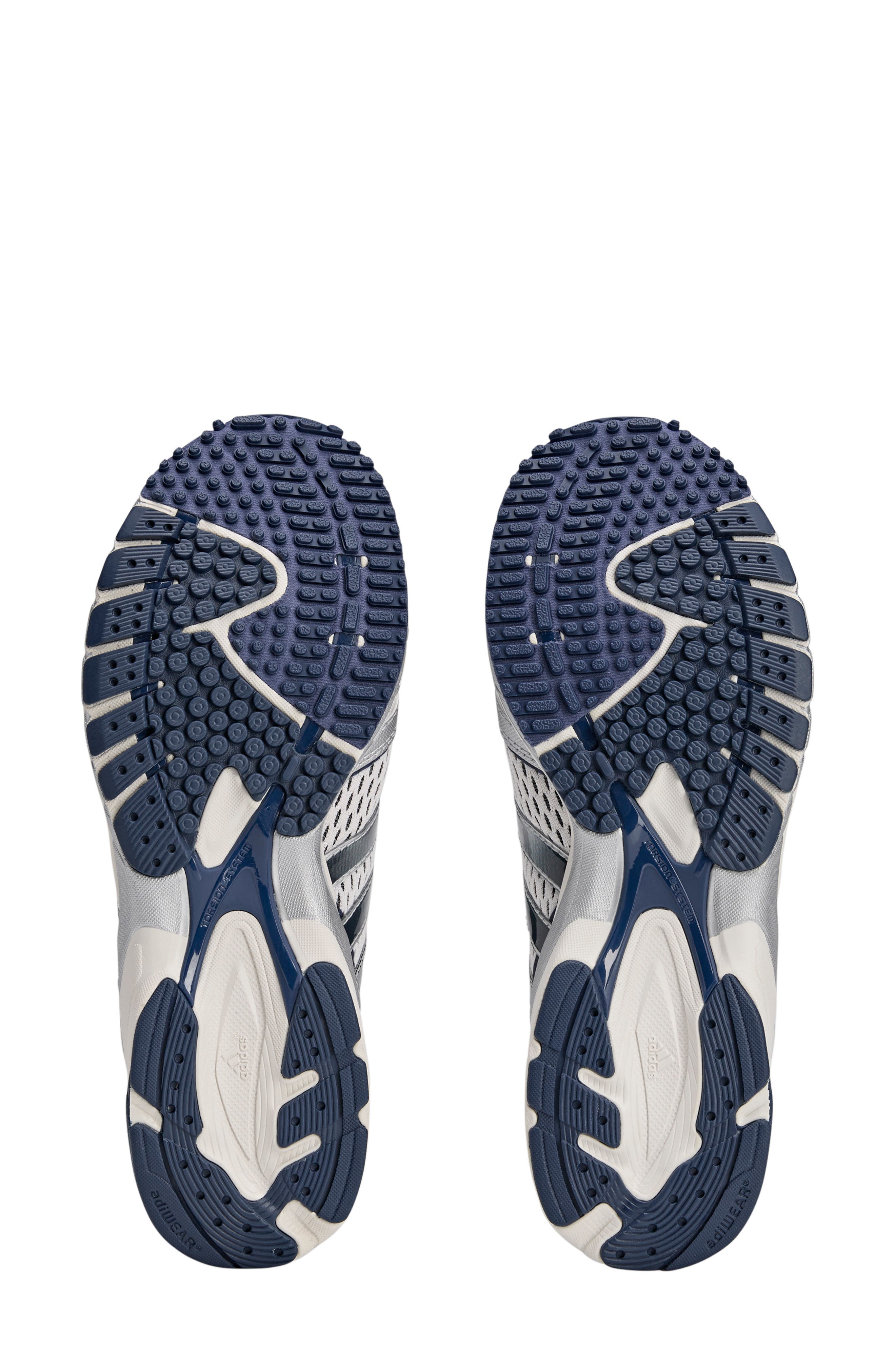 adidas x Sporty & Rich Adizero Adios Running Shoe, Alternate, color, White/ Collegiate Navy