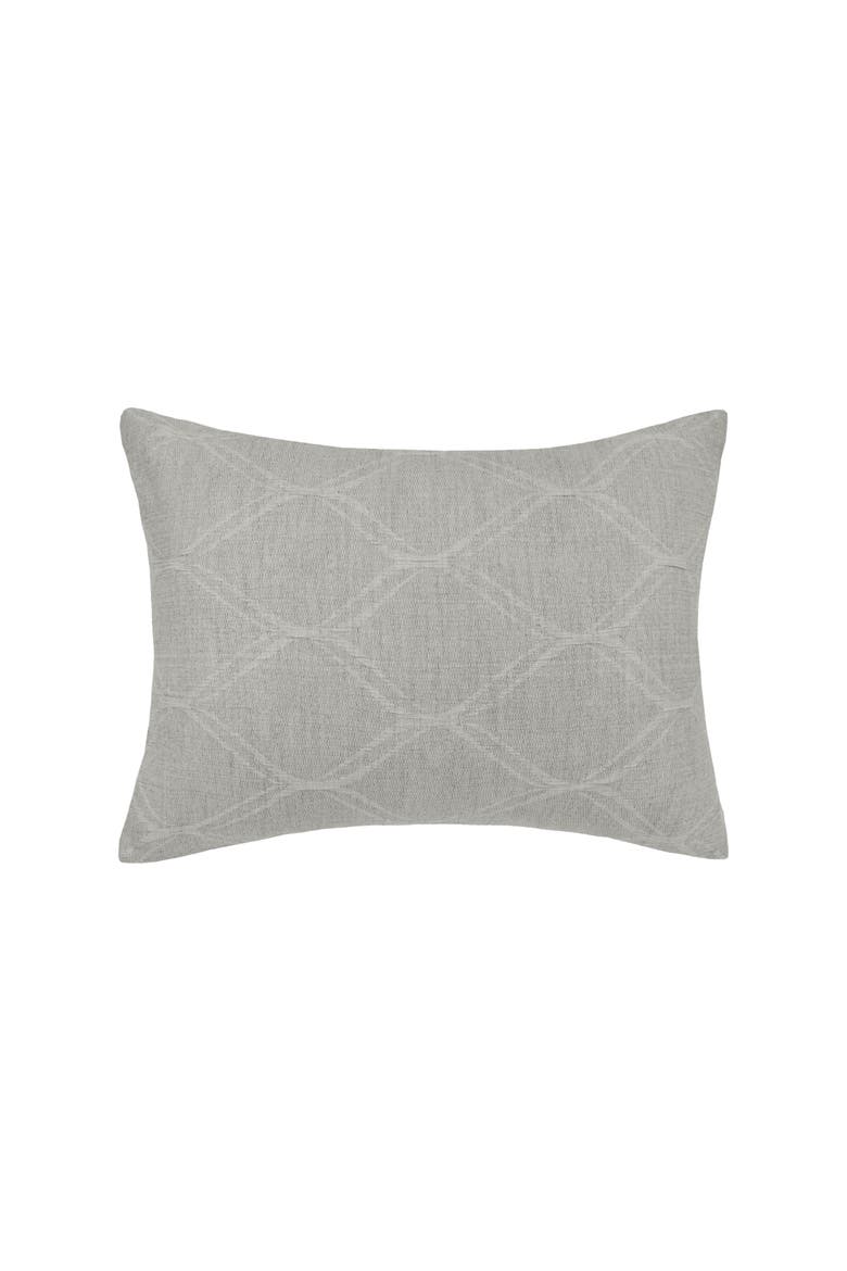 Elaine Stone Cotton Standard Pillow Sham, Main, color, Grey
