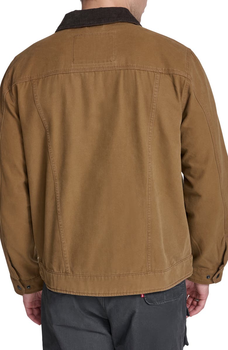Levi's Lightweight Cotton Twill Utility Jacket, Alternate, color, Brown
