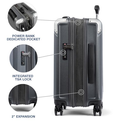 Travelpro Platinum Elite Hardside Expandable Compact Carry-on 20-inch Spinner In Vintage Grey
