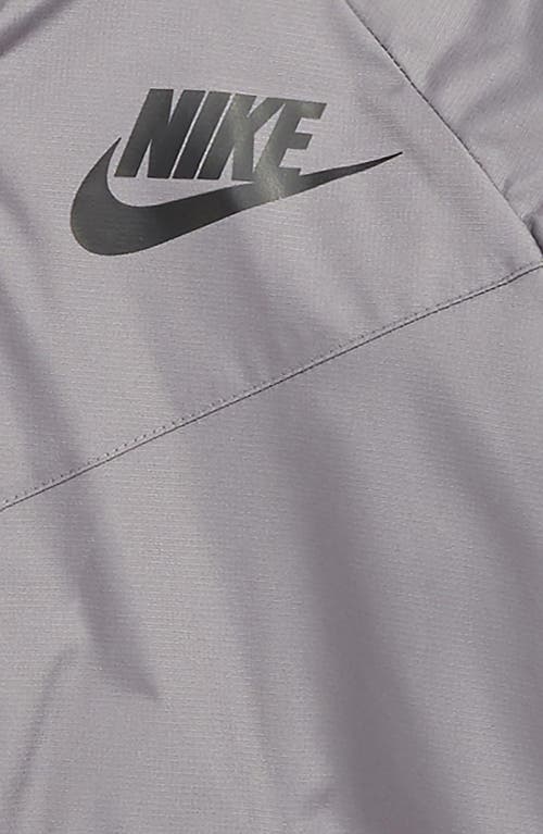 Nike Kids' Windrunner Water Resistant Hooded Jacket In Gray
