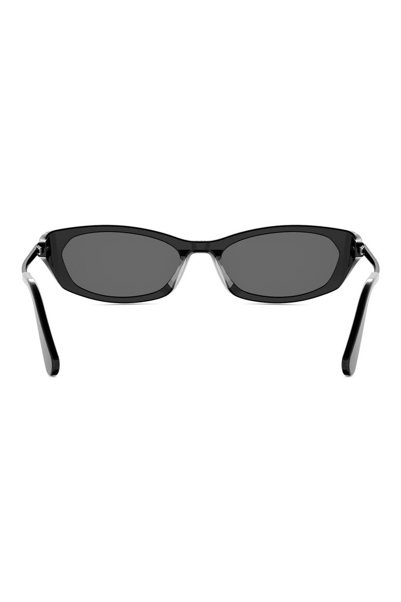 D-Moon B2I Butterfly Sunglasses, Alternate, color, SHINY BLACK / SMOKE