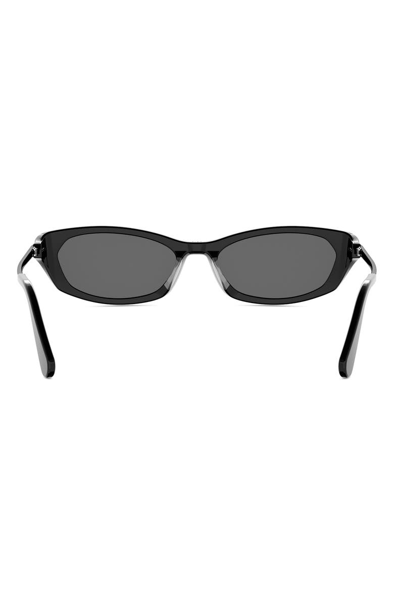 DIOR D-Moon B2I Butterfly Sunglasses, Alternate, color, Shiny Black / Smoke