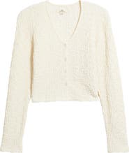 Rip Curl Sunset Luau Textured Long Sleeve Crop Top