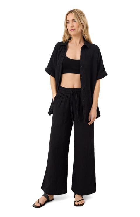 Organic Cotton Coastal Double Gauze Pants