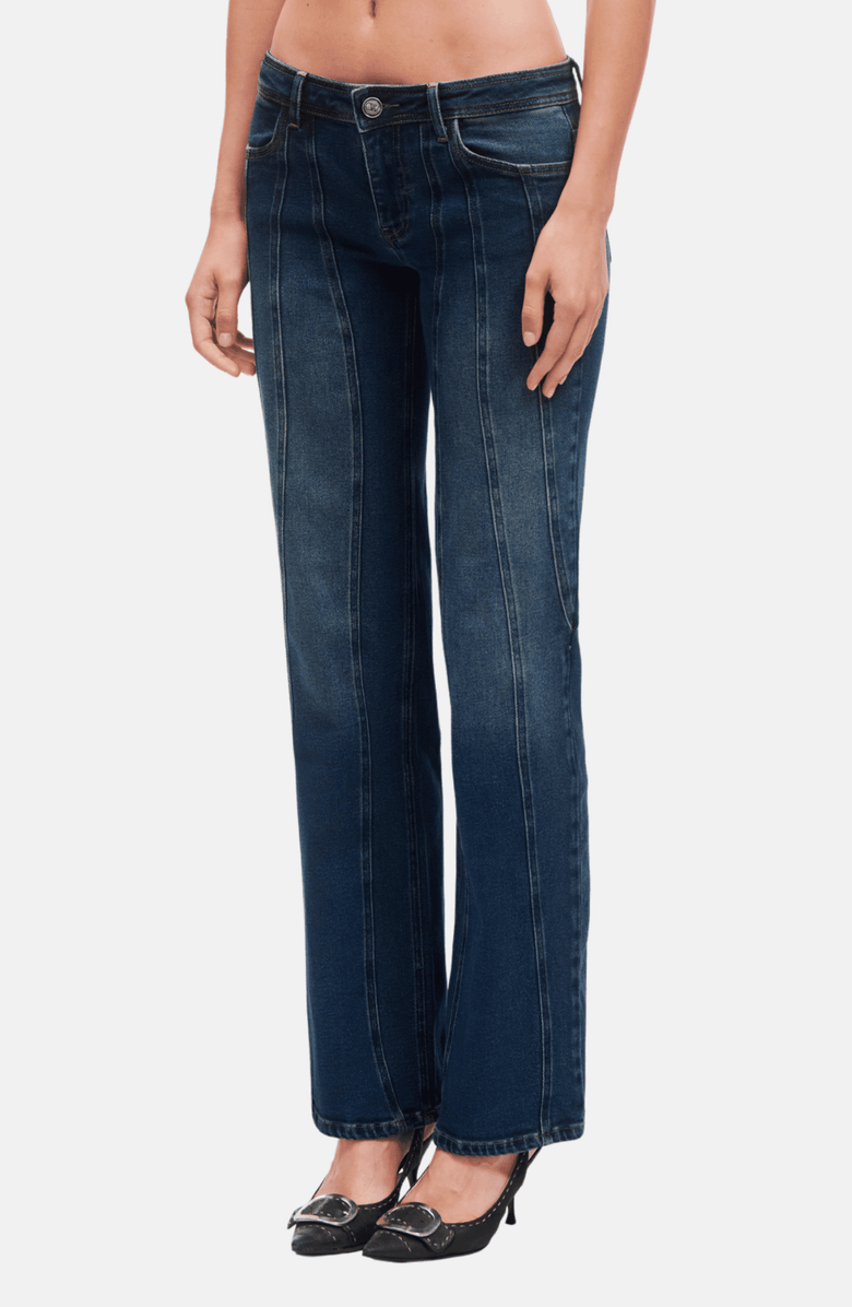 OW Collection Devin Denim Jeans, Alternate, color, Dark Indigo Wash